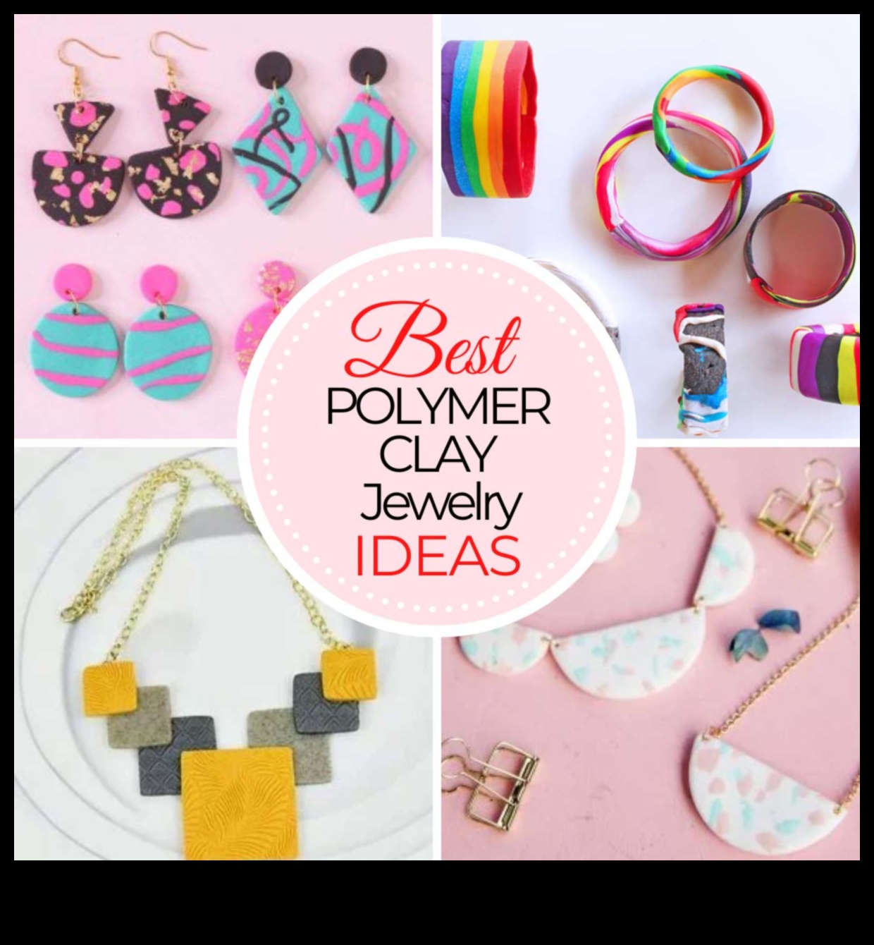 Αξεσουάρ από πολυμερικό πηλό Εύκολα DIY έργα για αρχάριους 4 Αξεσουάρ DIY με Polymer Clay: Crafting Whimsical Wearables