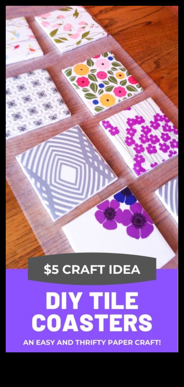 DIY Papercraft Coasters Ένα διασκεδαστικό και δημιουργικό έργο 5 Σουβέρ DIY Papercraft: Χειροποίητα αξεσουάρ για τα ποτά σας
