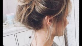 Messy Bun Magic: Αβίαστα και κομψά μελαχρινή Updos
